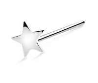 Star Silver Straight Nose Stud NSKA-731L